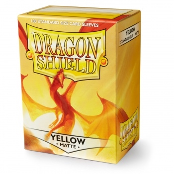 Dragon Shield - Matte Yellow Sleeve - Standard Sleeves (100 pcs)